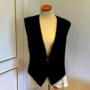 Black vest made in Germany with lining Viskose Material